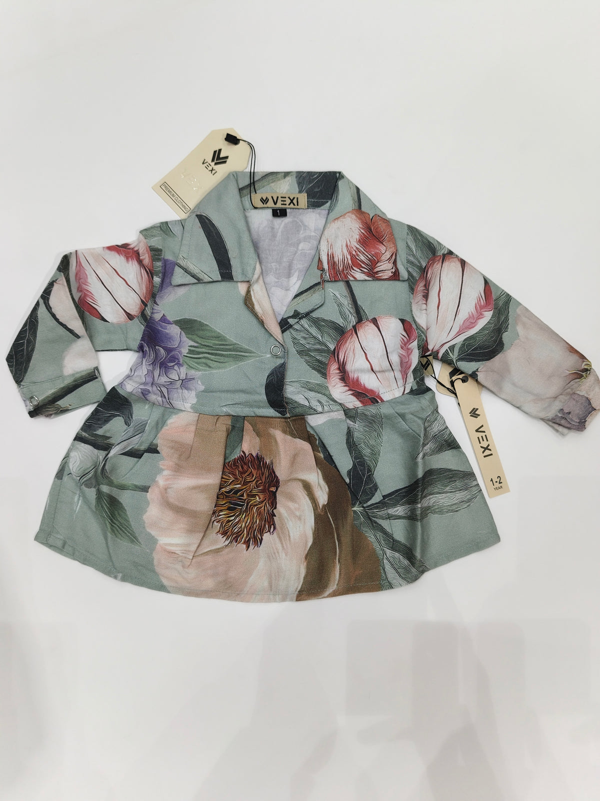 VEXI Girls' Floral Winter Co-ord Set