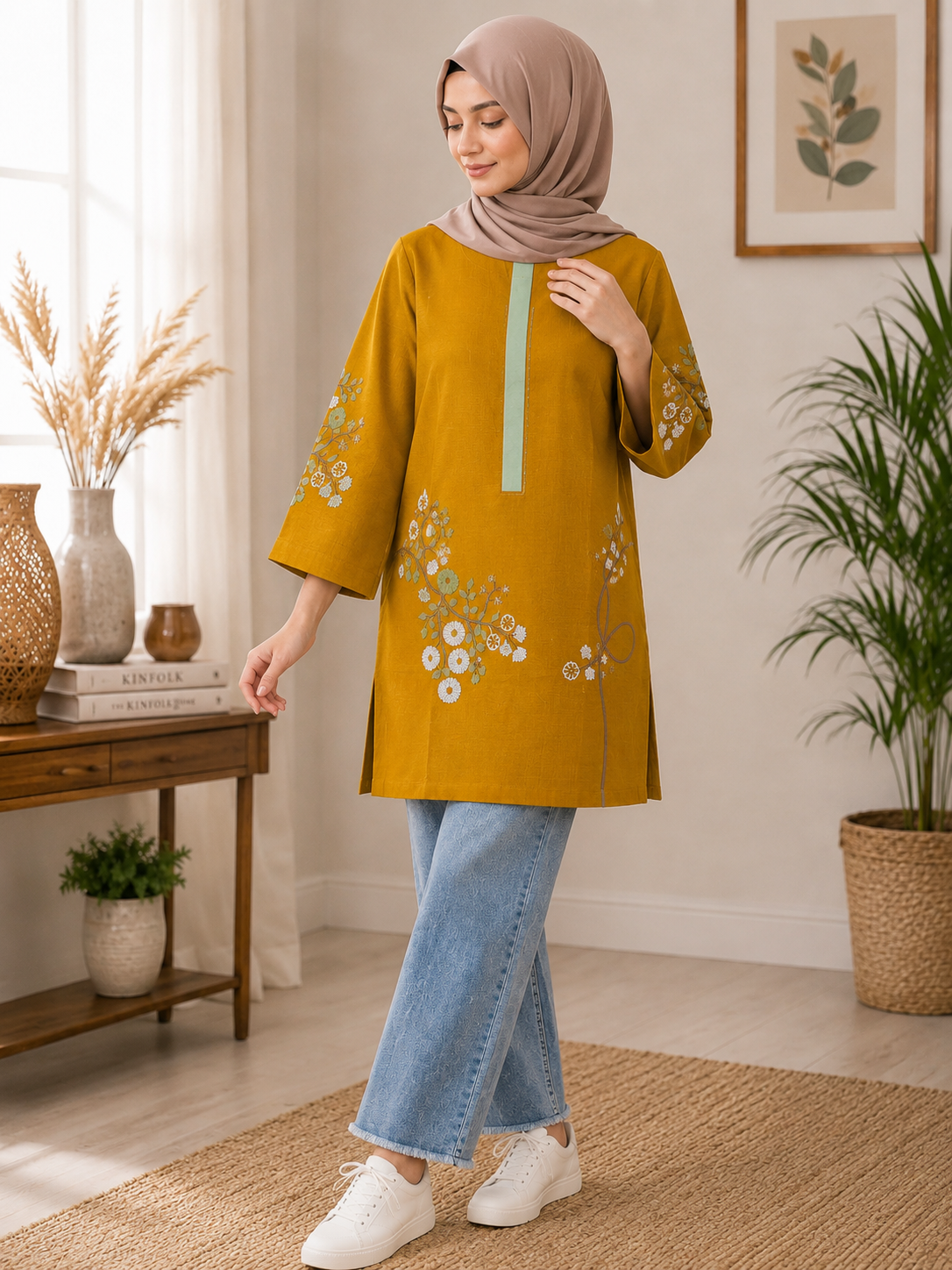 Women Embroidered Short Kurti