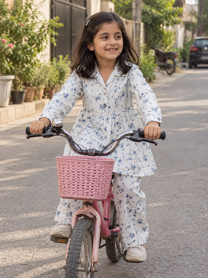VEXI Girls' Floral Winter Co-ord Set