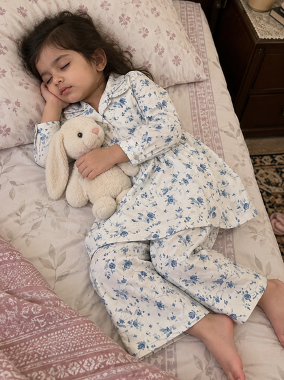 VEXI Girls' Floral Winter Co-ord Set