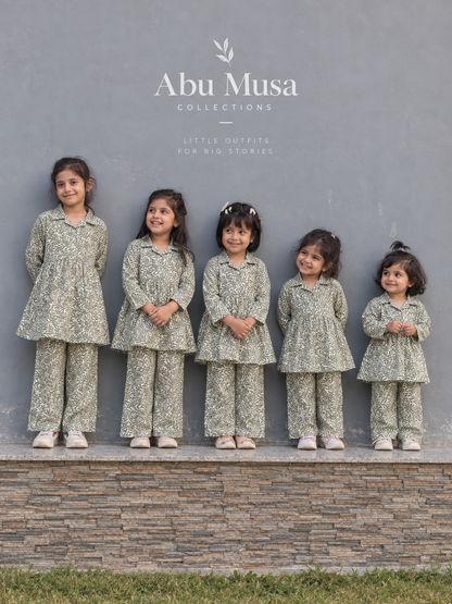 VEXI Girls' Floral Winter Co-ord Set