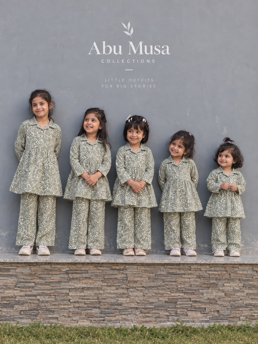 VEXI Girls' Floral Winter Co-ord Set