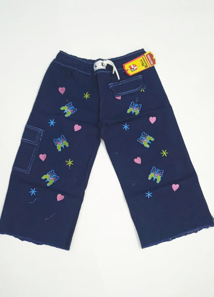 Little Girls Embroidered Jeans Pant