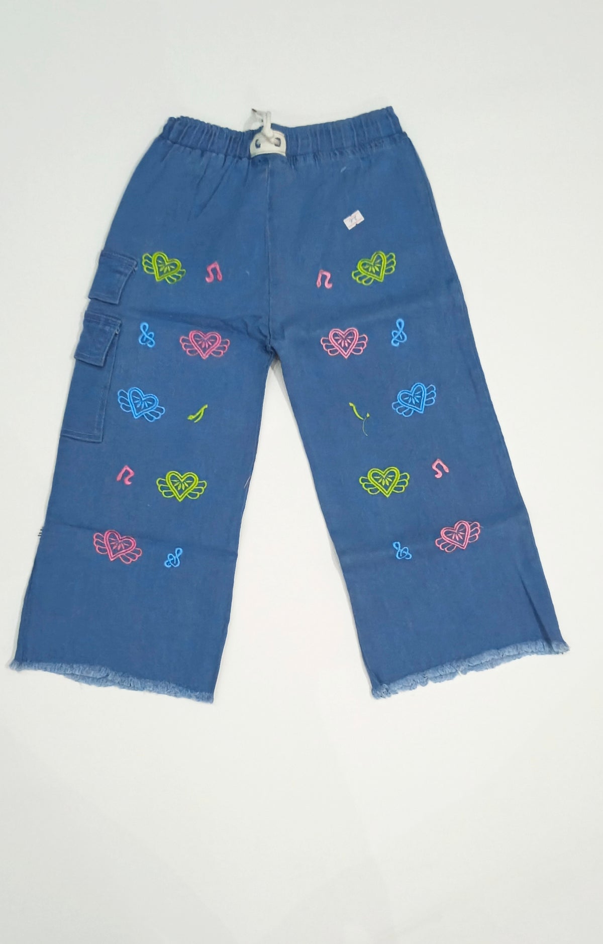 Little Girls Embroidered Jeans Pant