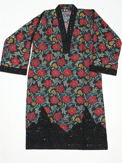 Floral Embroidered & Embellished Shirt