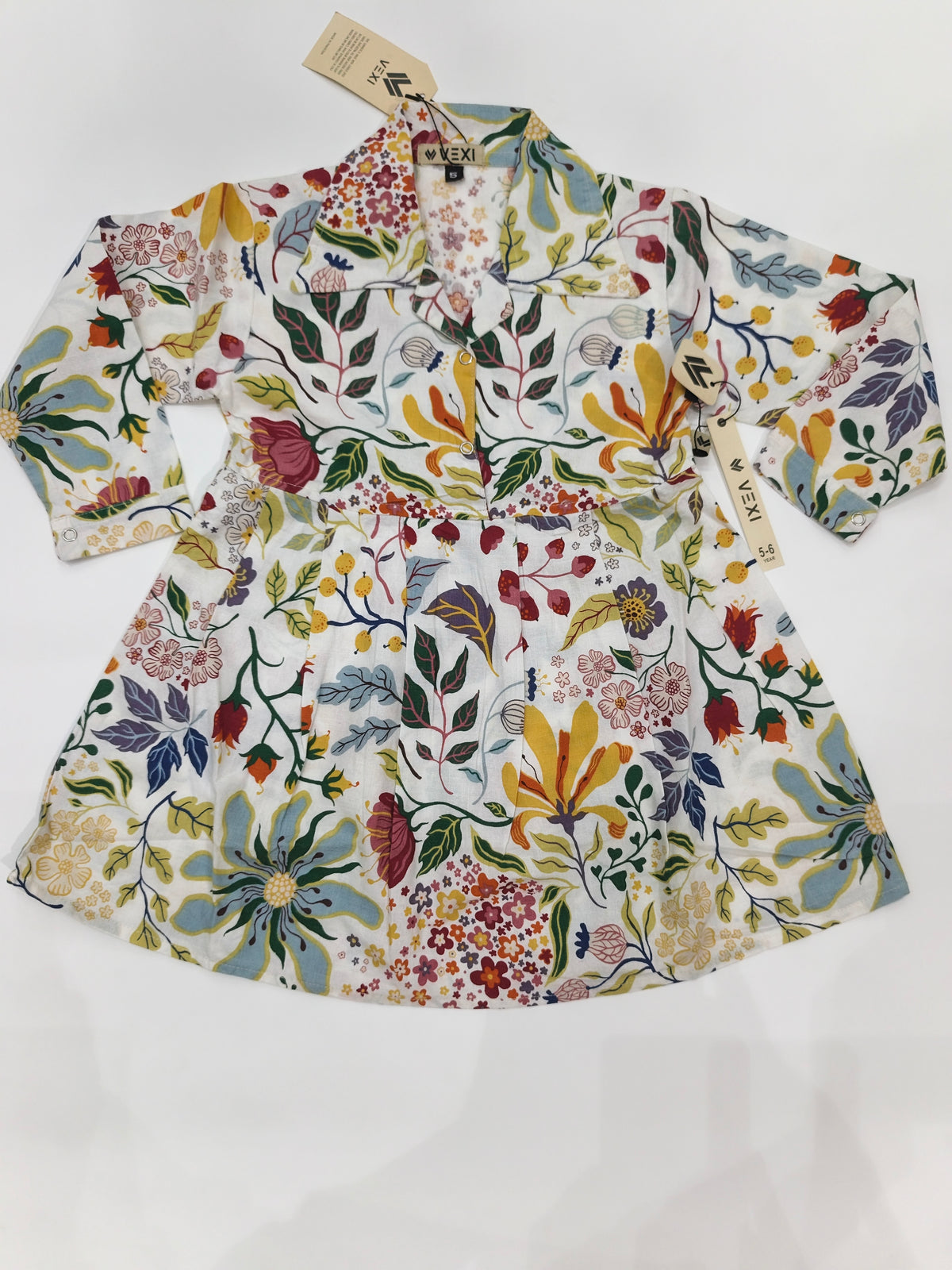 VEXI Girls' Floral Winter Co-ord Set