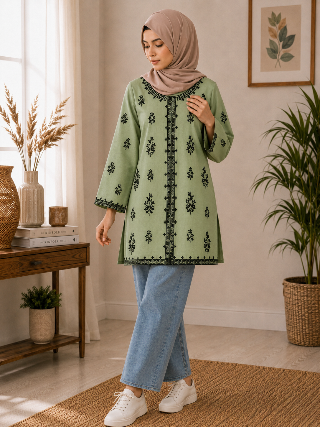 Women Embroidered Short Kurti