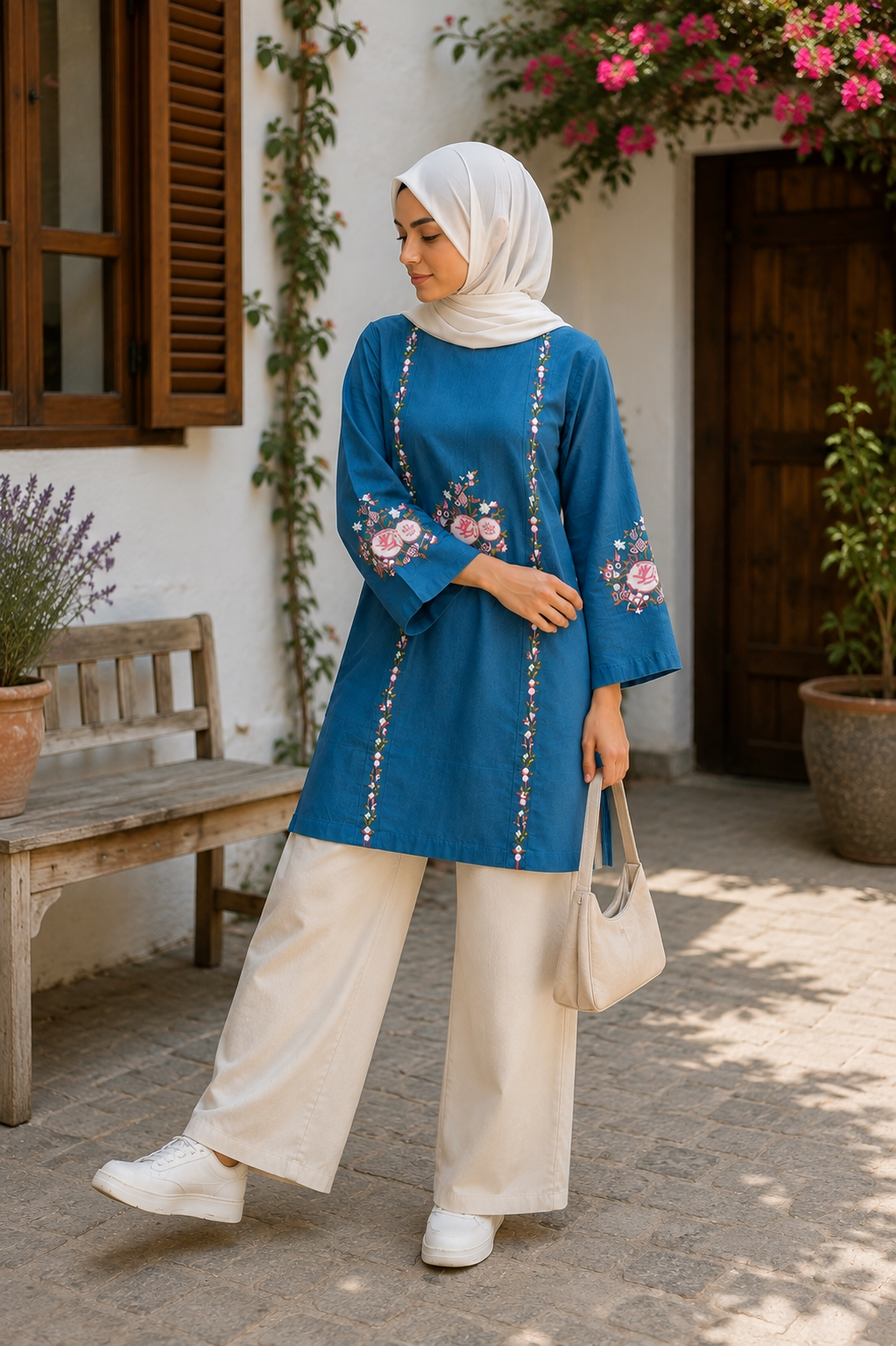 Women Embroidered Short Kurti