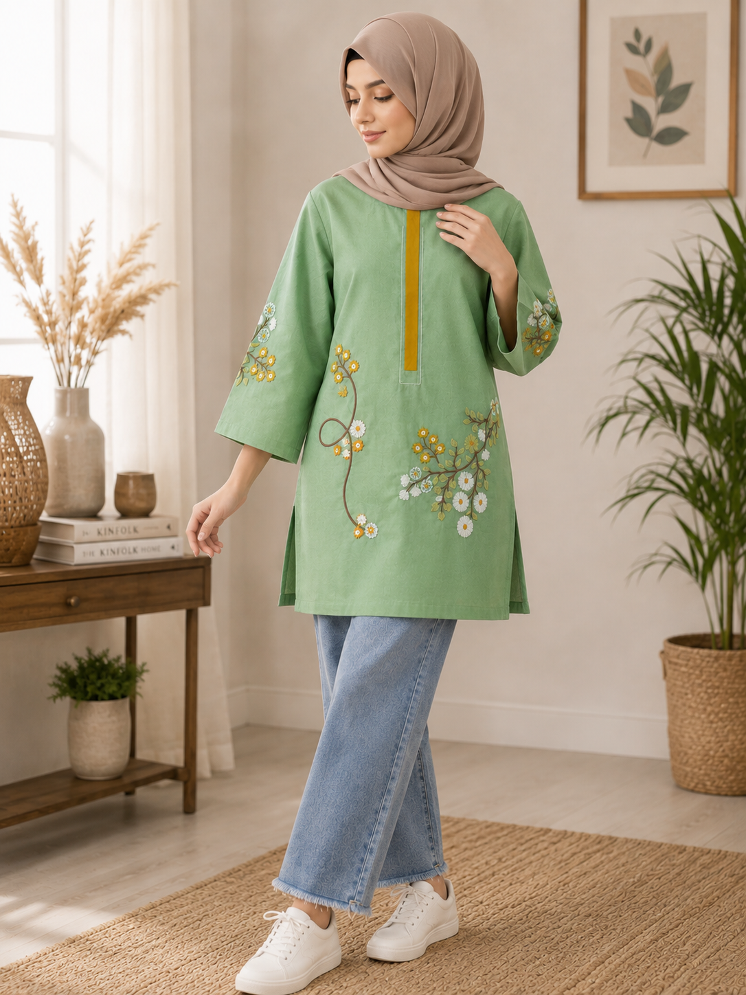 Women Embroidered Short Kurti