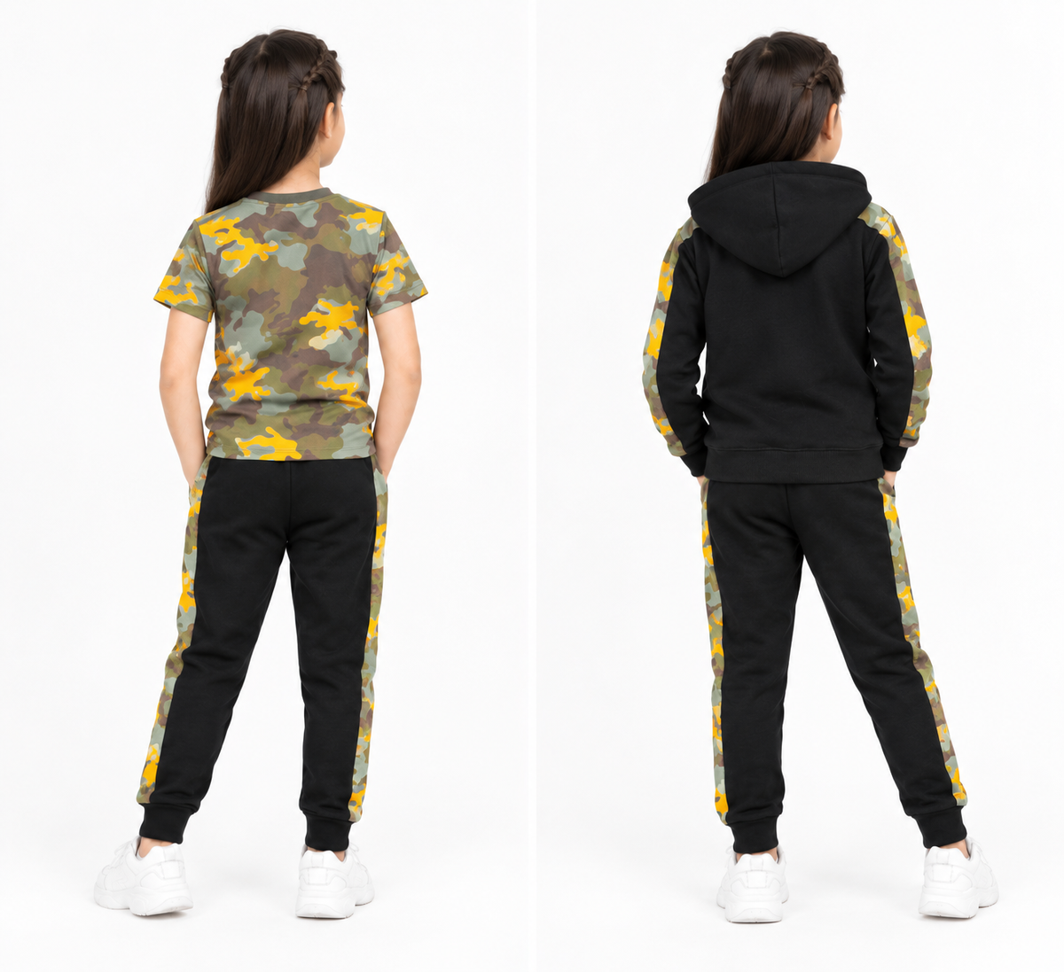 Black Orange Camo 3-Piece Set